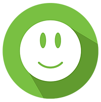 green smile icon positive review