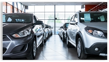 car dealership with security alarm systems